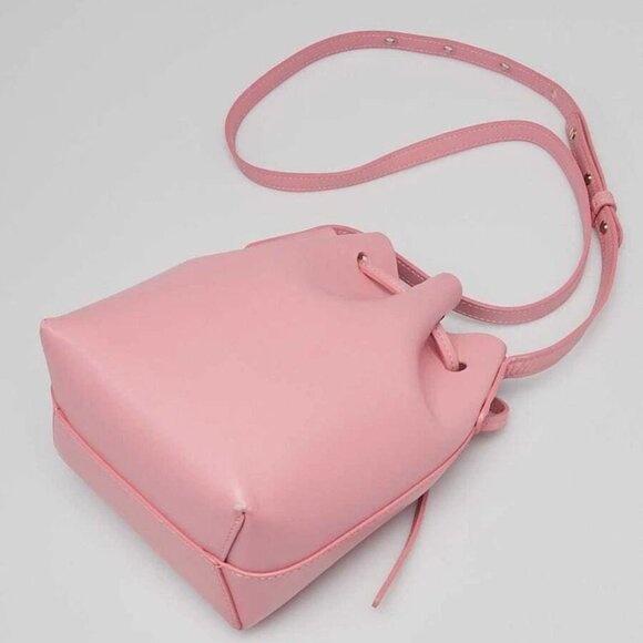 Mansur Gavriel Blush Vegetable Tanned Leather Mini Mini Bucket Bag - Picture 10 of 10